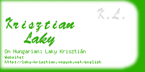 krisztian laky business card